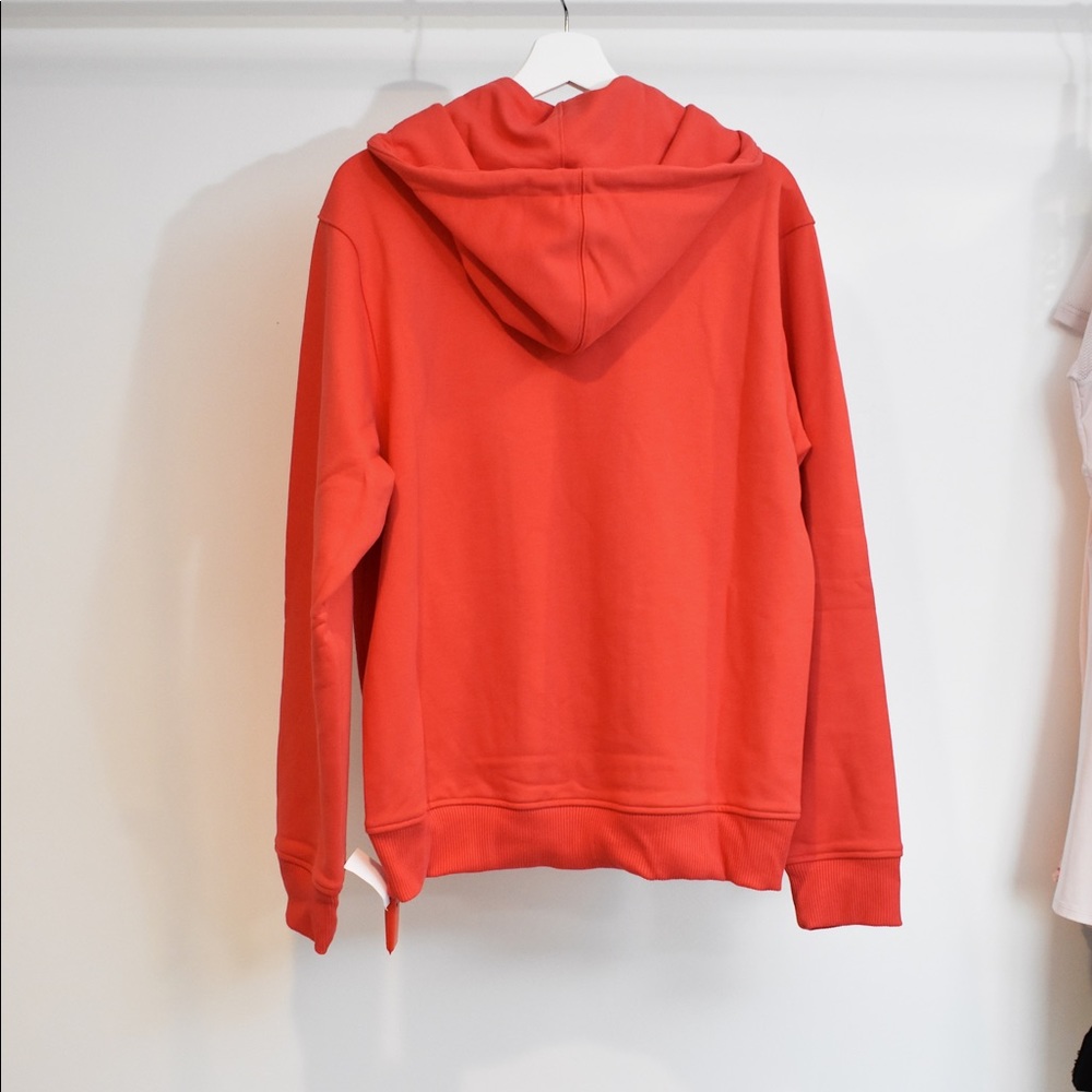 HELMUT LANG Red Campaign Logo Hoodie - Picture 3 of 8